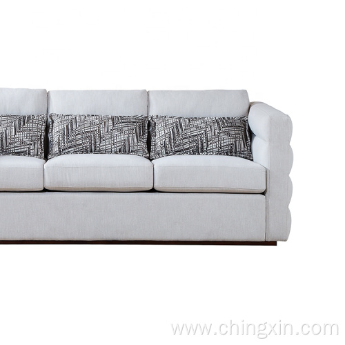 Living Room Sofa Modern Fabric Sectional Sofa Sets Three Seater Sofas